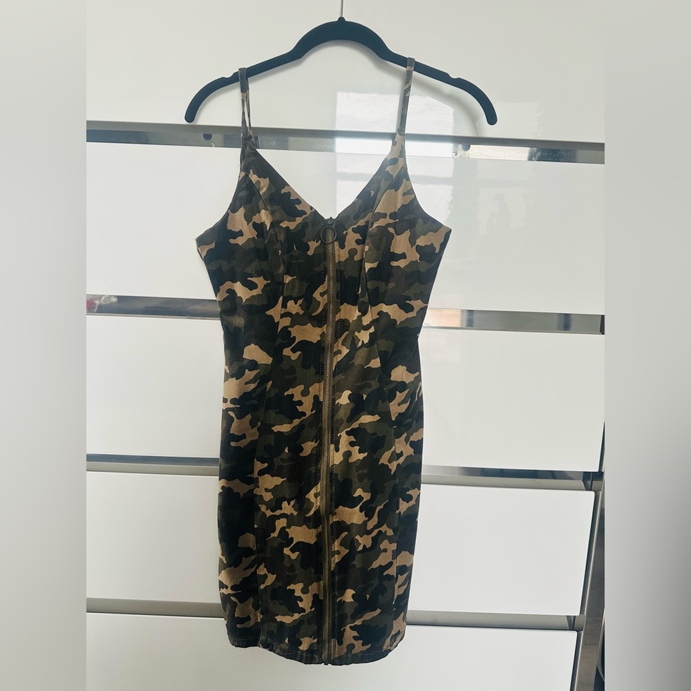 Camouflage Print Women's Dress